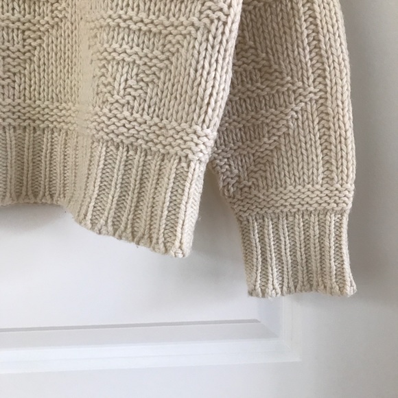 Jersild Ivory Wool Blend Turtleneck Sweater - Picture 4 of 9